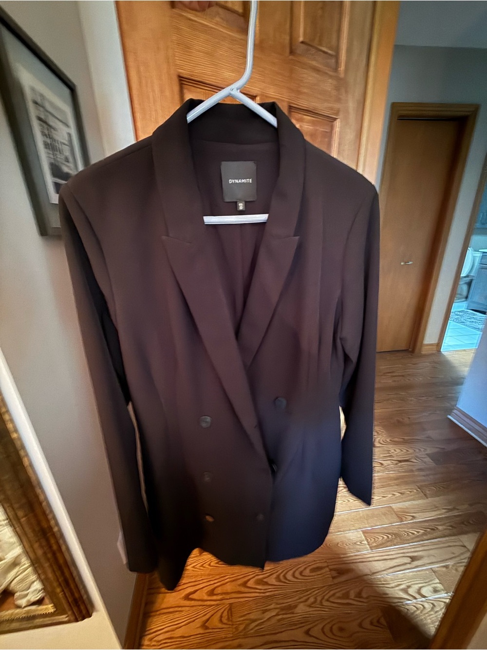 Dynamite Double-Breasted Blazer Romper